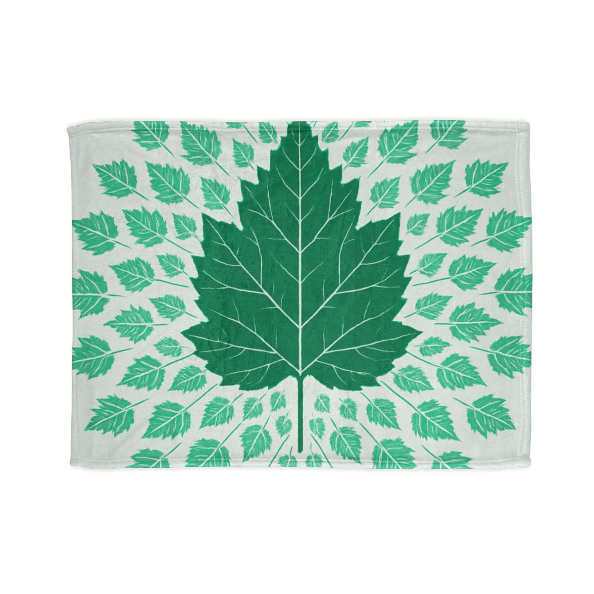 Fractal Leaf Radiance custom blankets