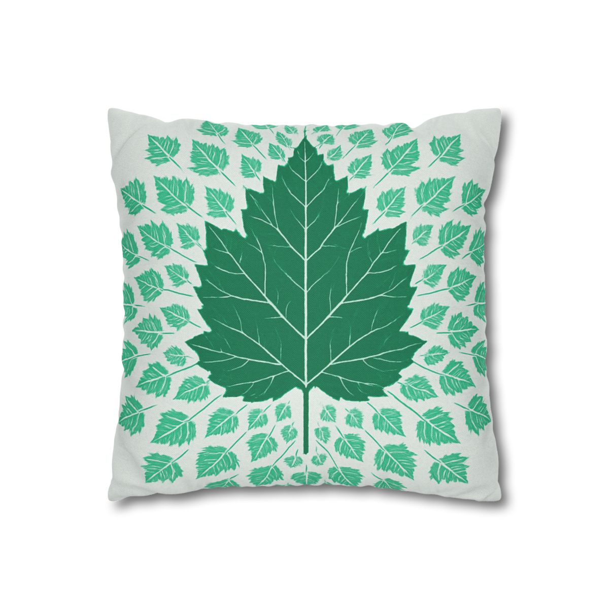 Fractal Leaf Radiance soft cotton pillow cases