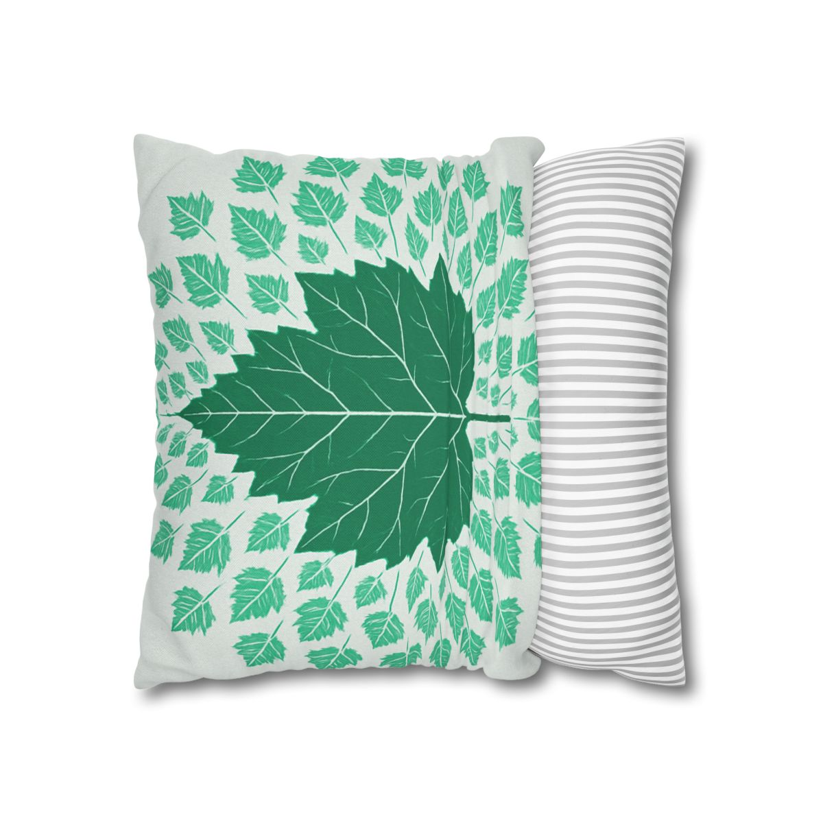 Fractal Leaf Radiance soft cotton pillow cases