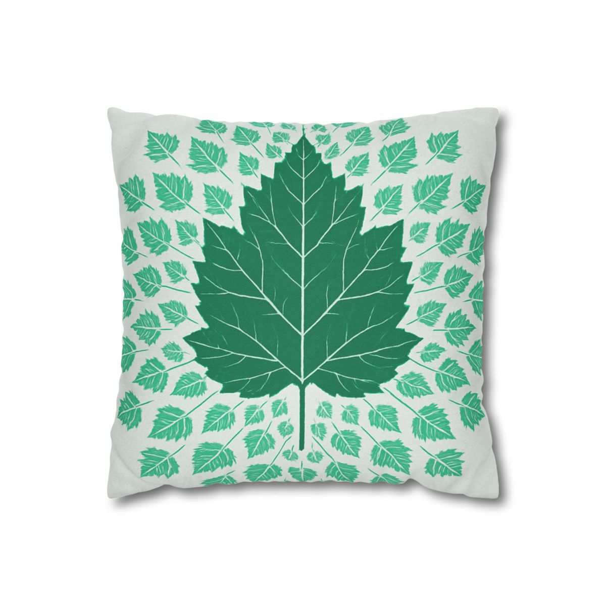 Fractal Leaf Radiance soft cotton pillow cases