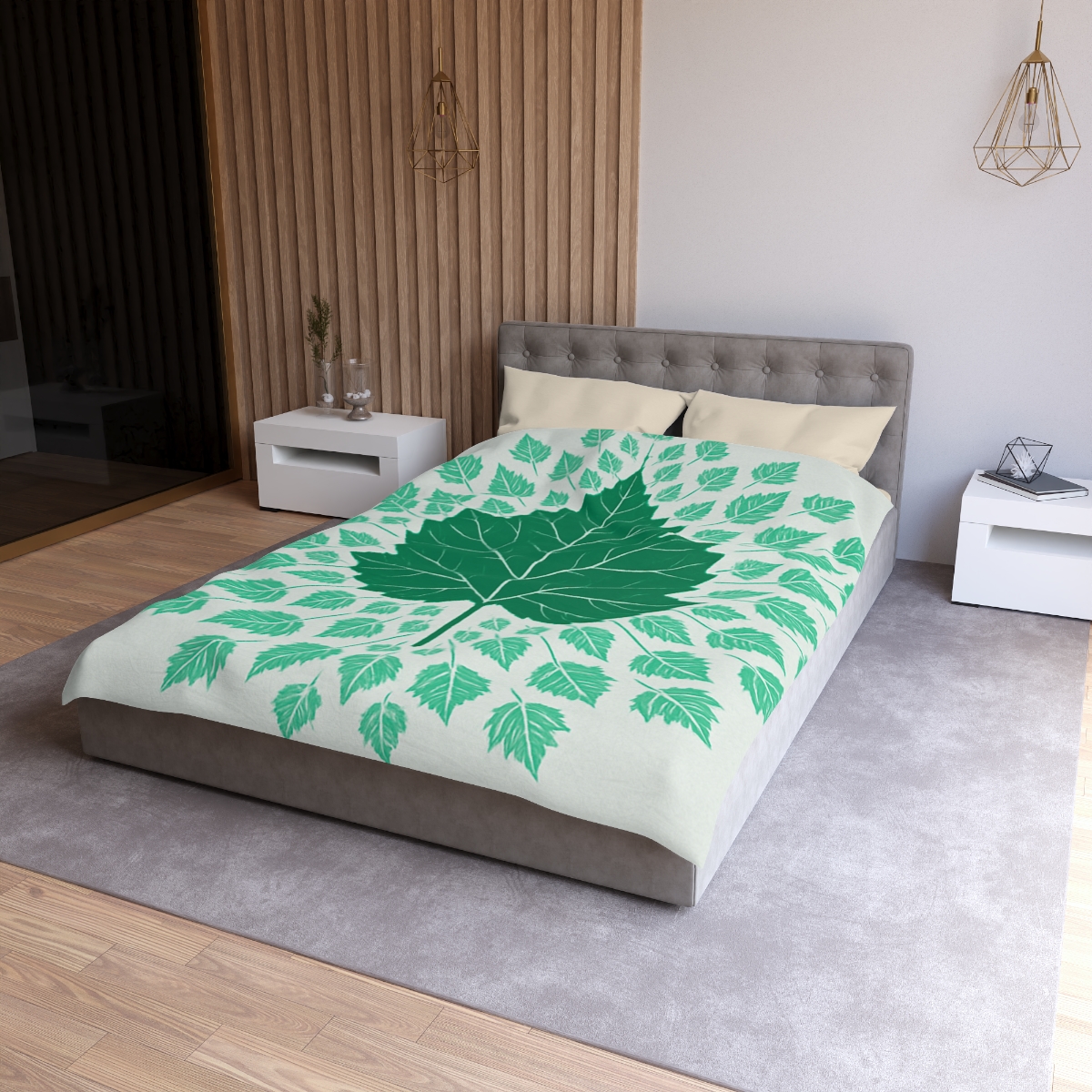 Fractal Leaf Radiance duvets for gifts