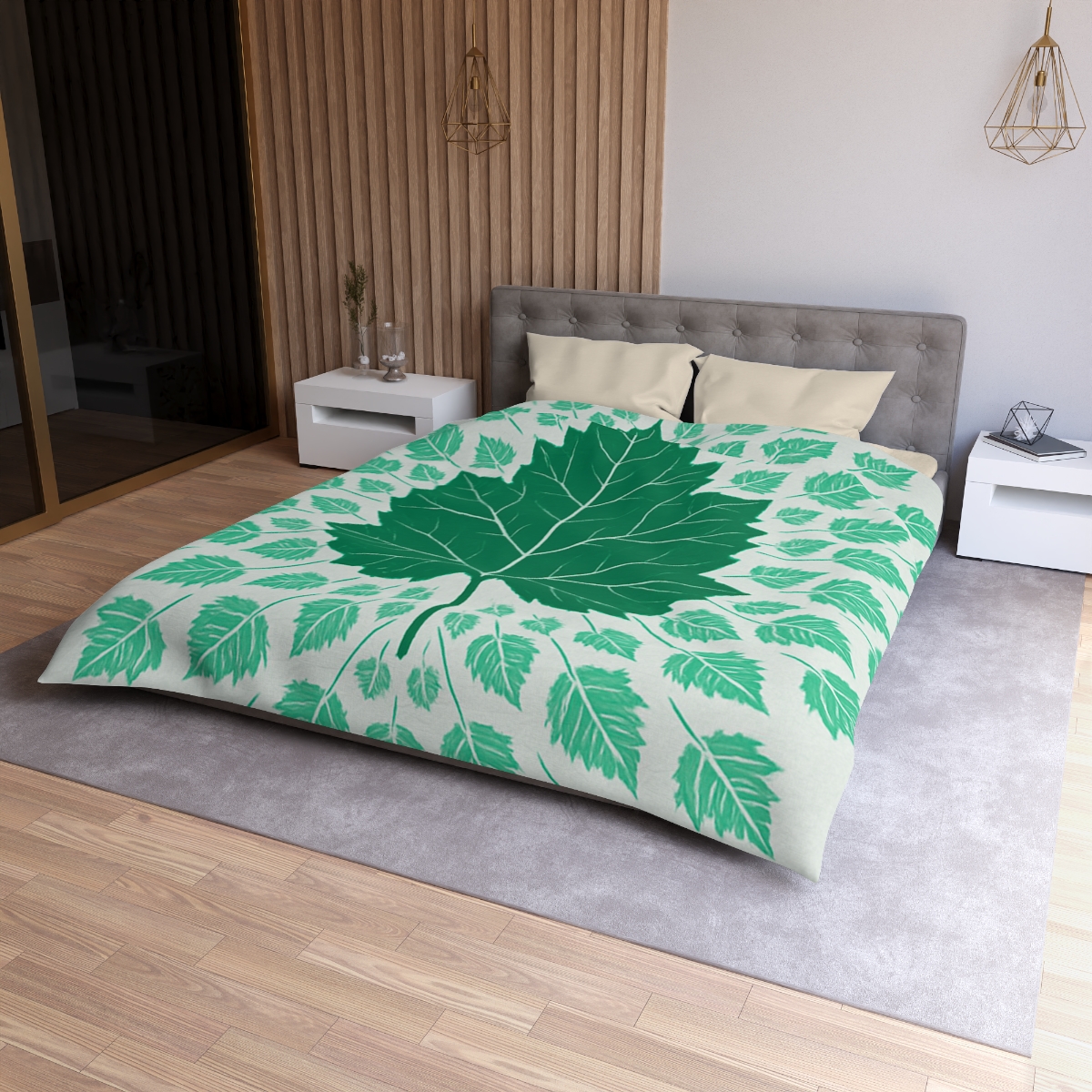 Fractal Leaf Radiance duvets for gifts