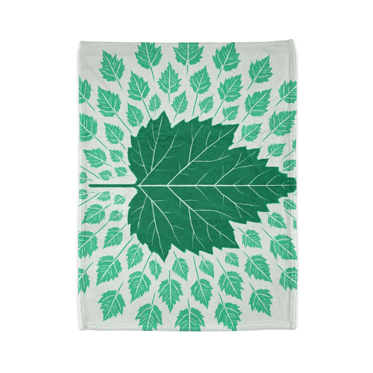 Fractal Leaf Radiance custom blankets