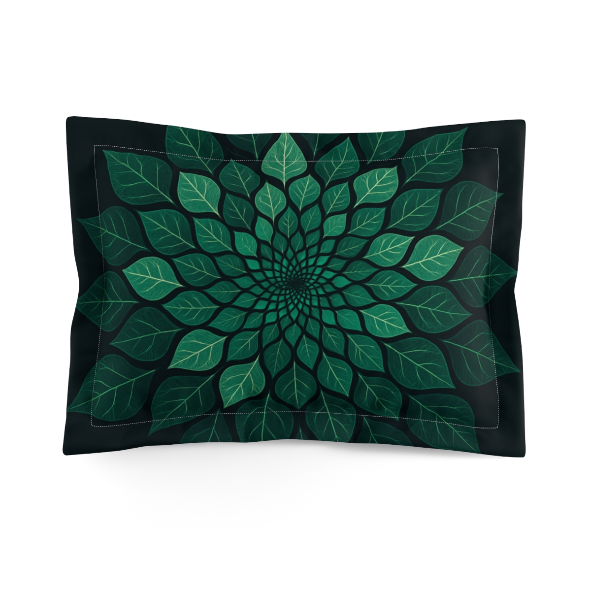 Fractal Leaf Rosette unique shape pillows