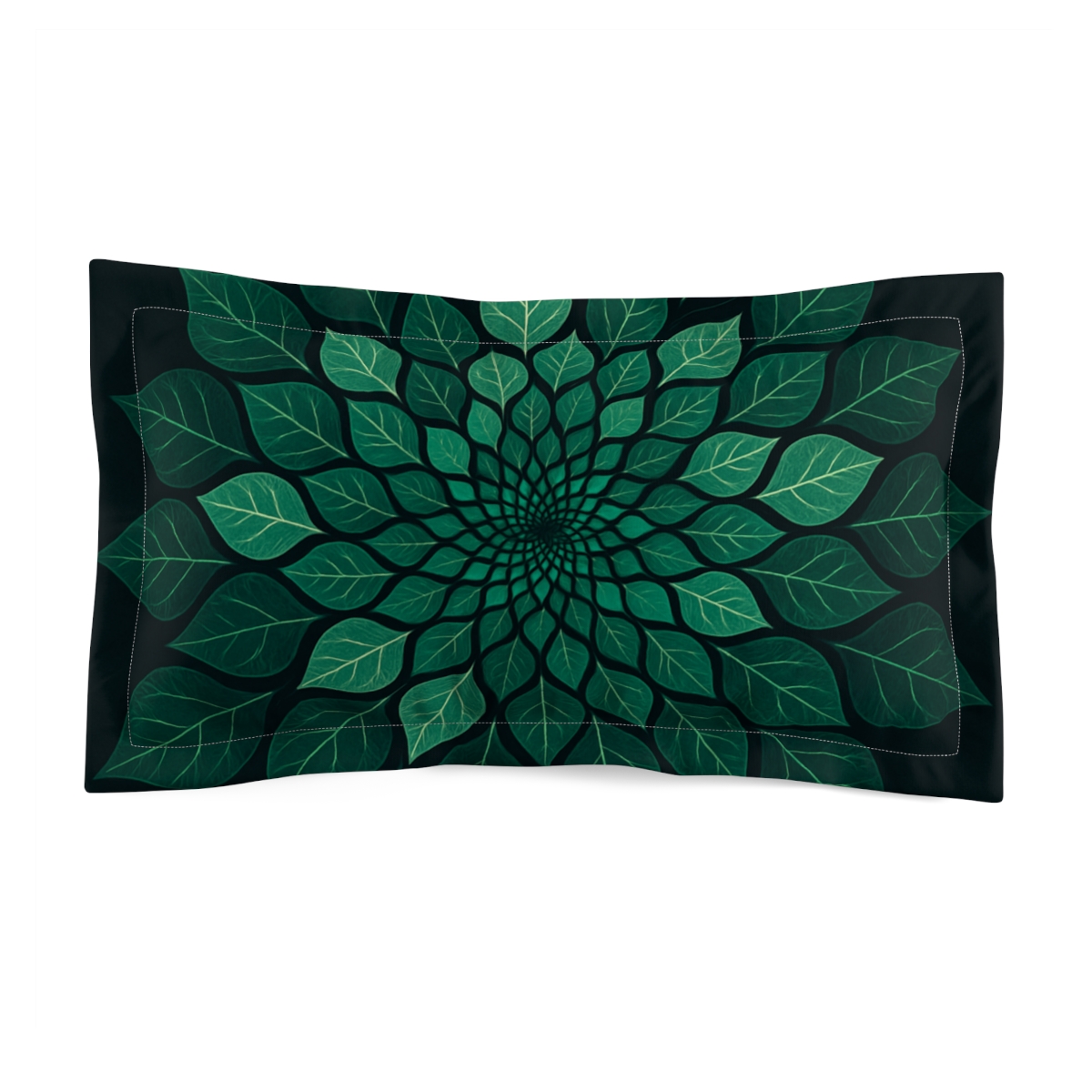 Fractal Leaf Rosette unique shape pillows