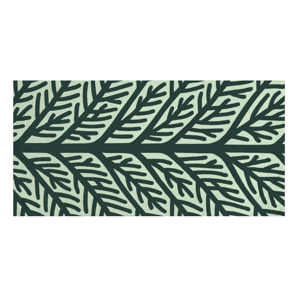 Fractal Leaf Spine custom towels