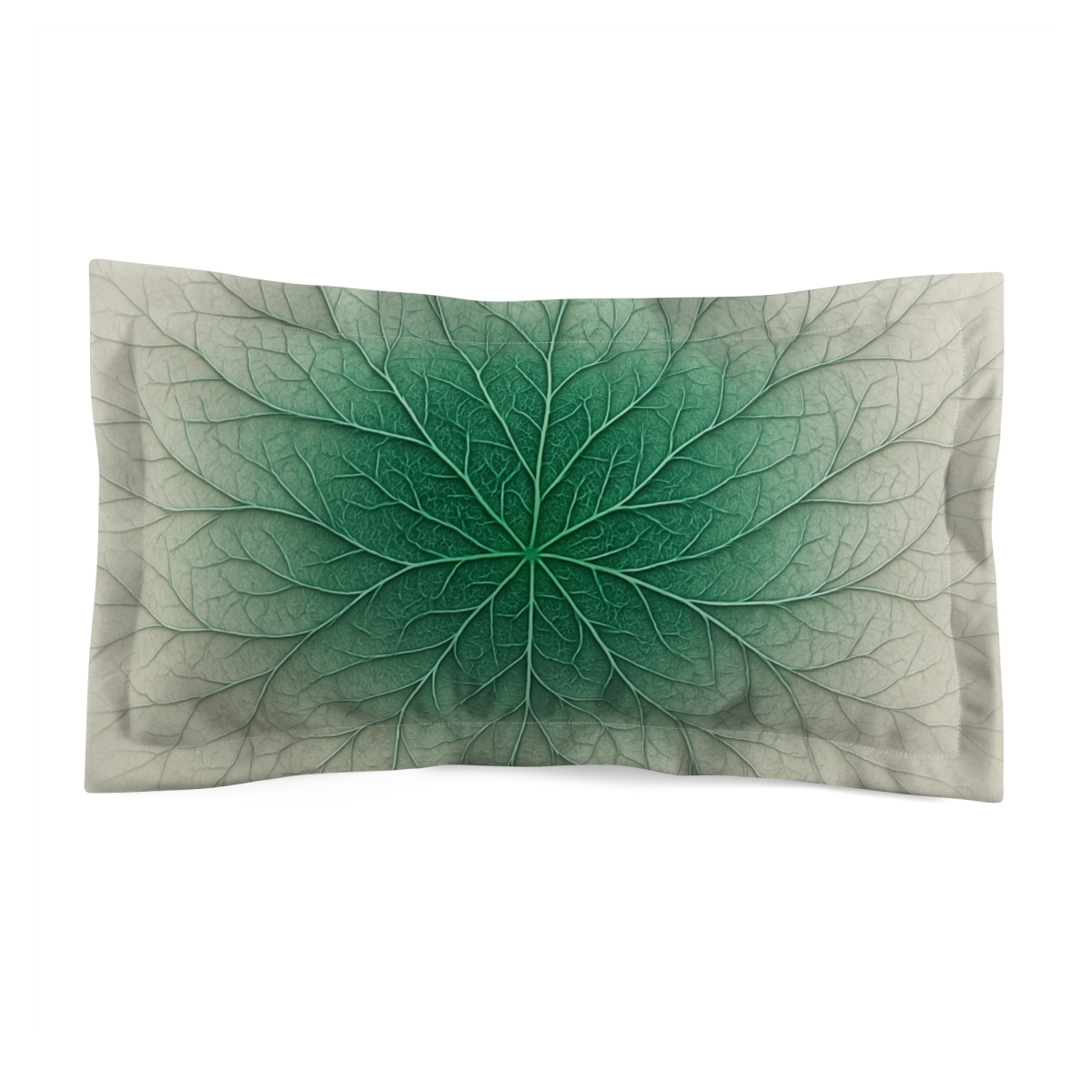 Fractal Leaf Vein Bloom soft plush pillows