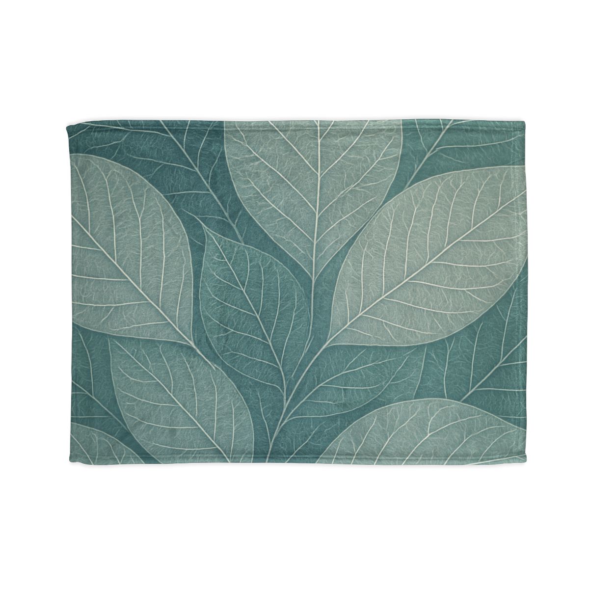 Fractal Leaf Web personalized cozy blankets