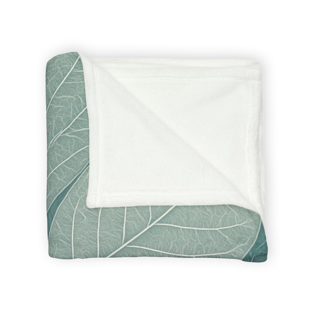 Fractal Leaf Web personalized cozy blankets