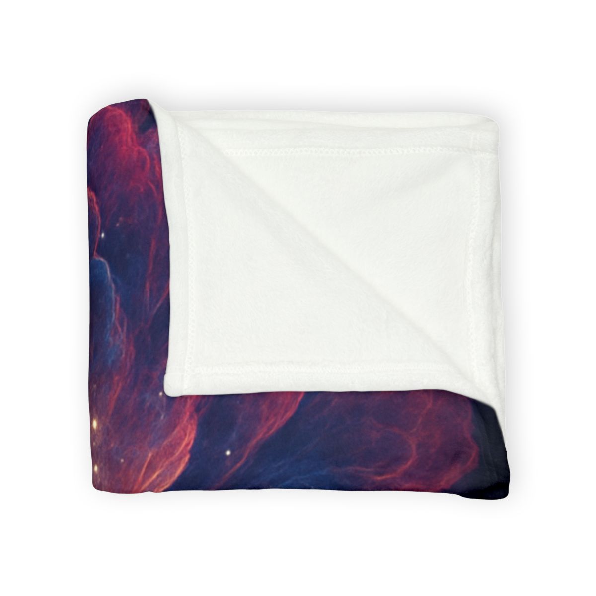 Fractal Nebula Bloom designer printed blankets
