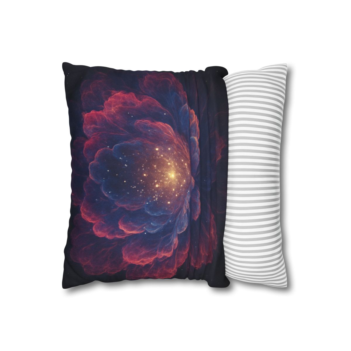 Fractal Nebula Bloom custom pillow cases