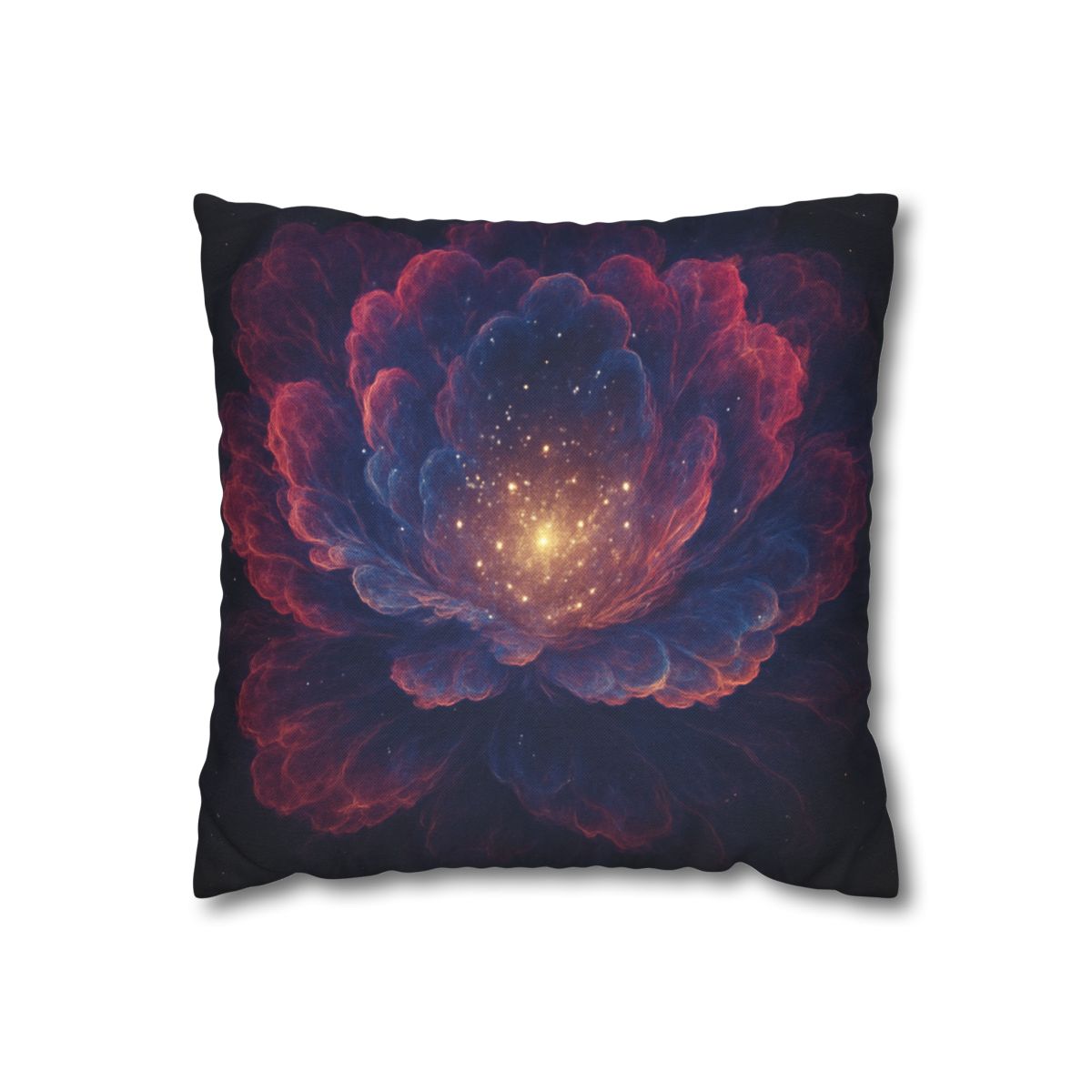 Fractal Nebula Bloom custom pillow cases
