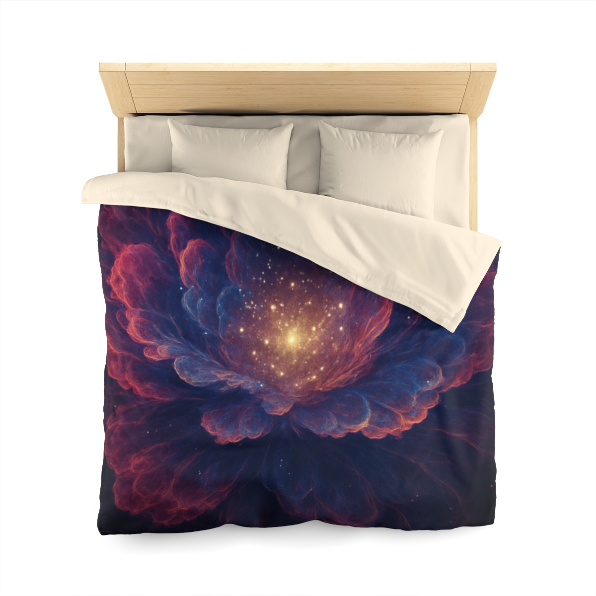 Fractal Nebula Bloom custom duvets