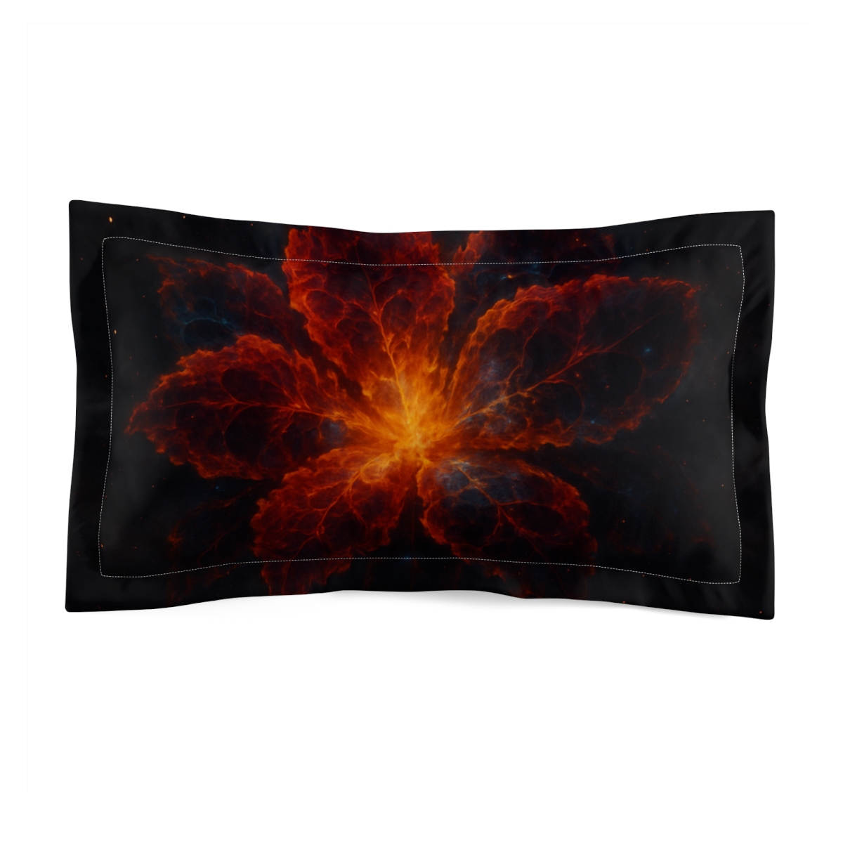 Fractal Nebula Bloom custom pillows