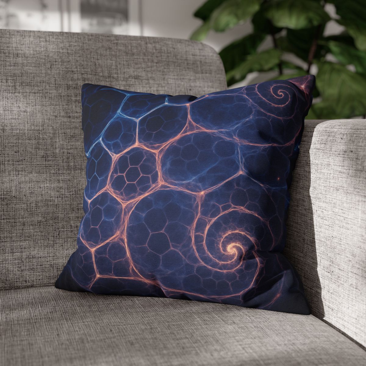 Fractal Nebula Lattice unique gift pillow cases