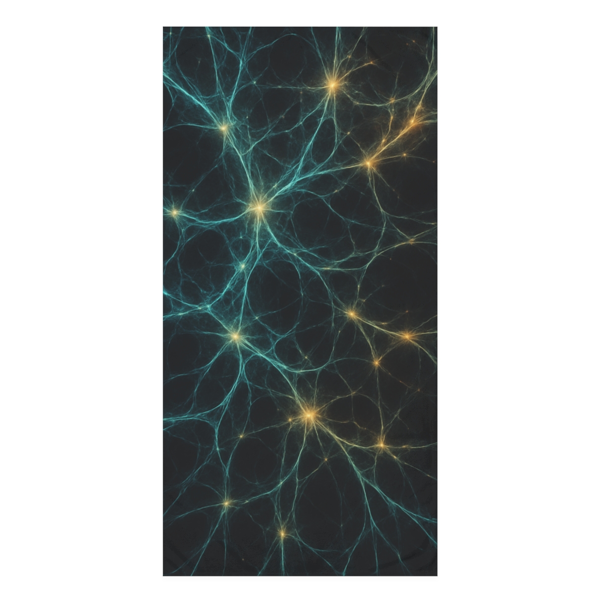 Fractaled Cosmic Web Lattice designer printed towels