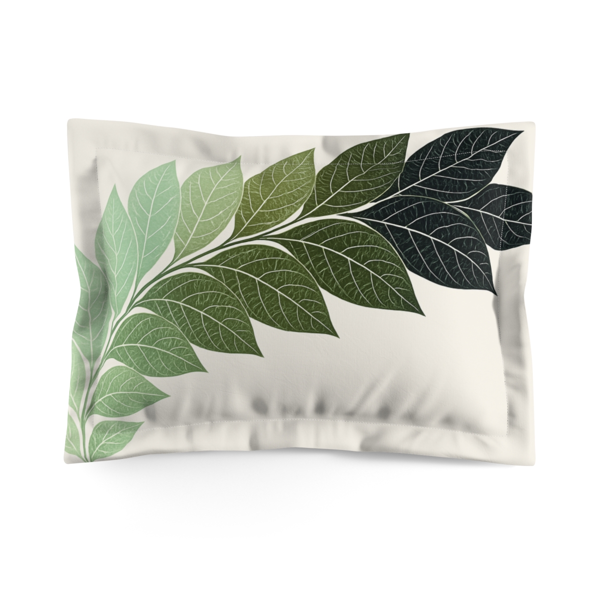 Fractaled Leaf Arc personalized decorative pillows
