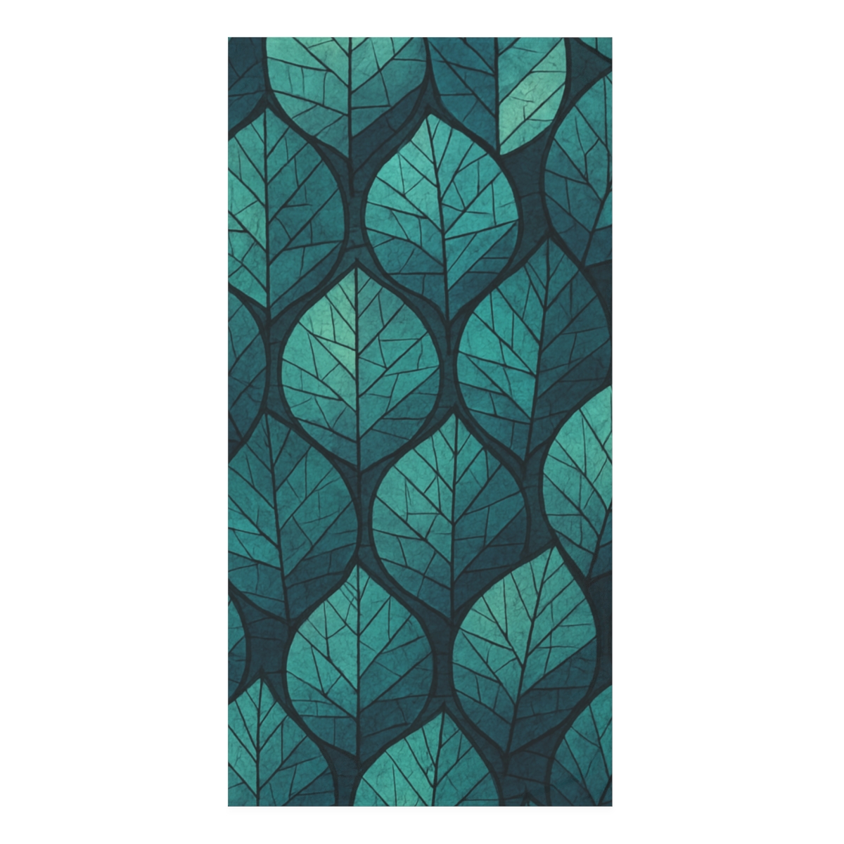 Fractaled Leaf Mosaic comfortable face towels