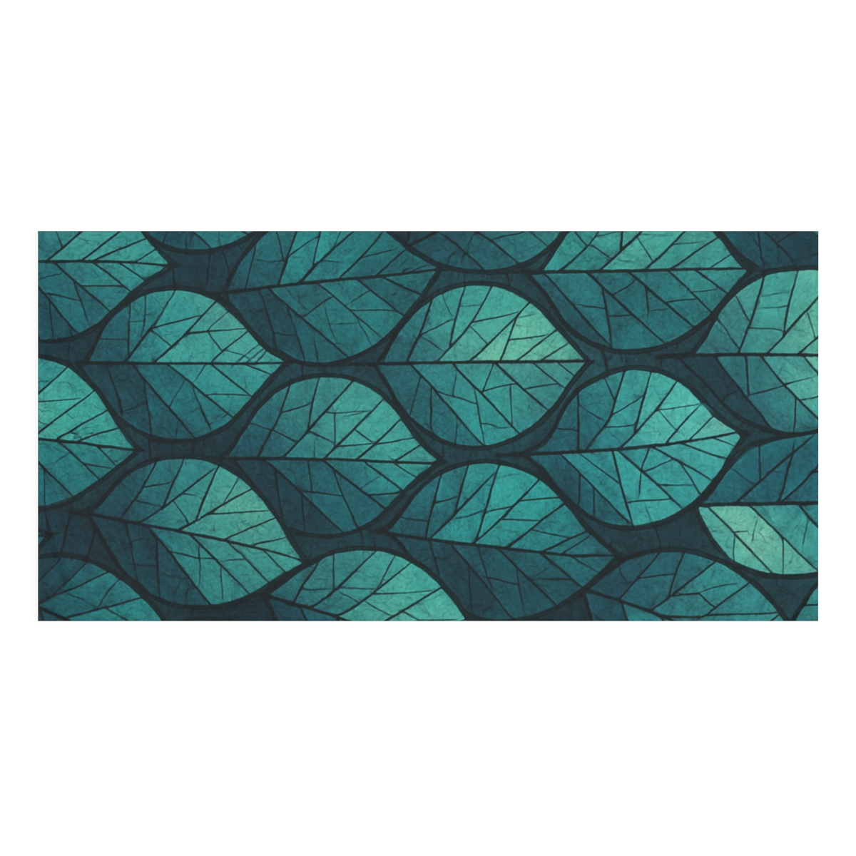 Fractaled Leaf Mosaic comfortable face towels