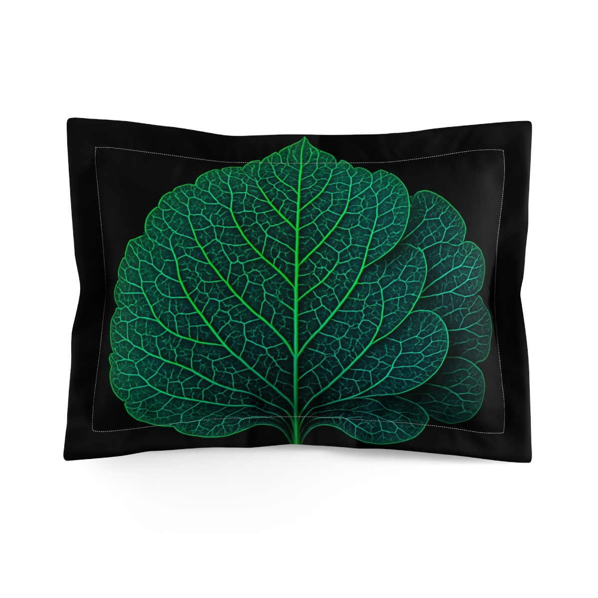 Fractaled Leaf Vein Bloom soft plush pillows
