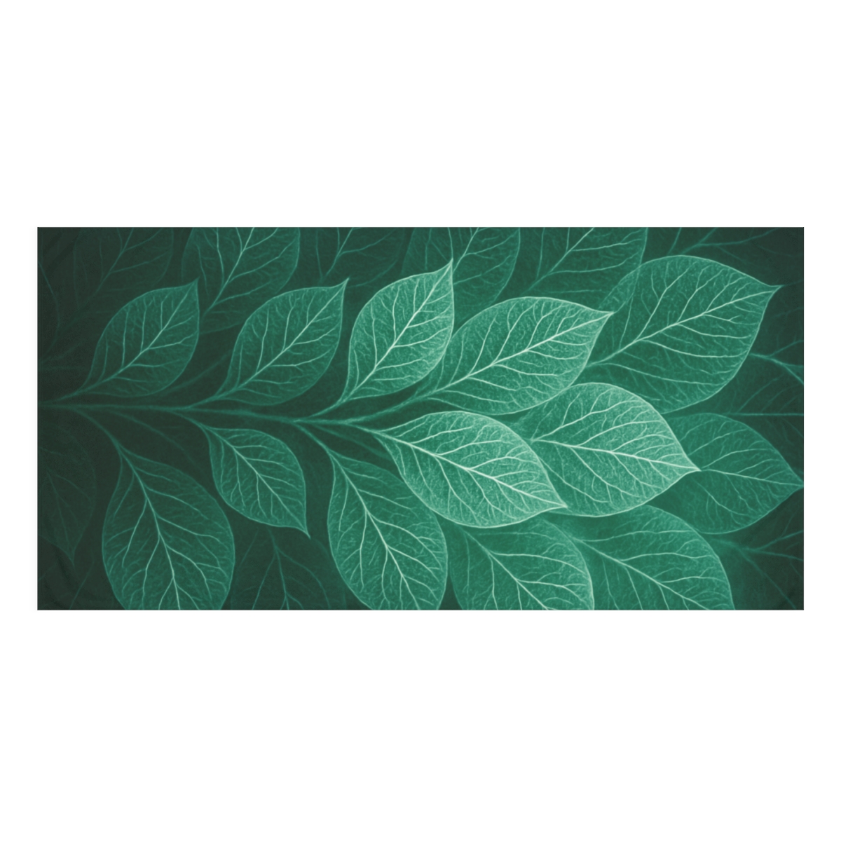 Fractaled Leaf Vein Bloom trendy hand towels