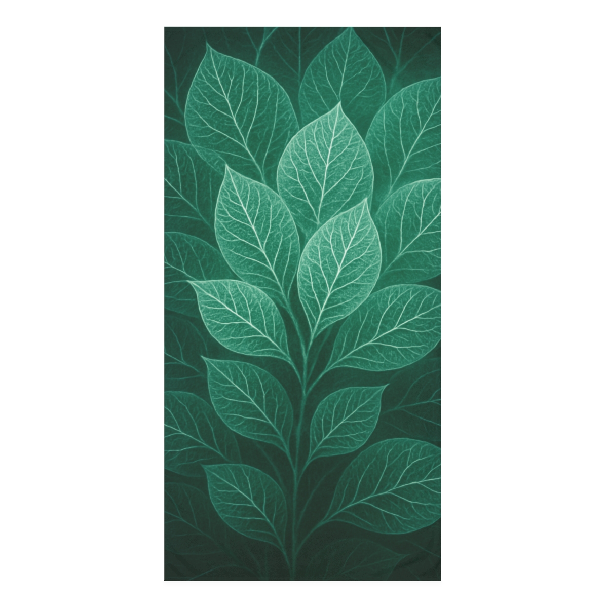 Fractaled Leaf Vein Bloom trendy hand towels