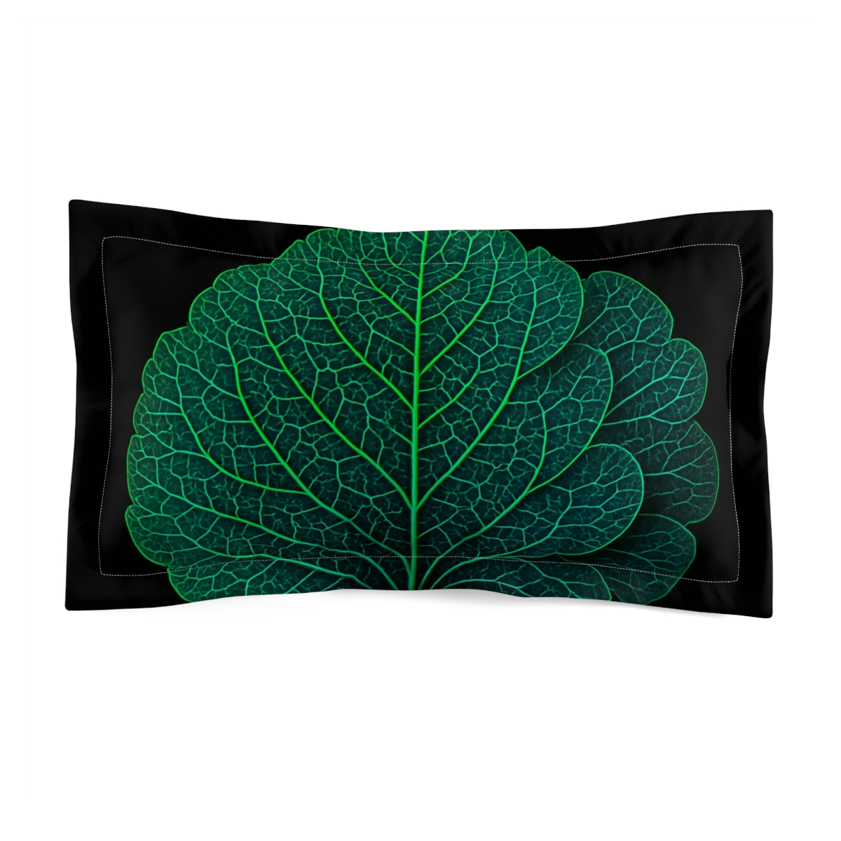 Fractaled Leaf Vein Bloom soft plush pillows