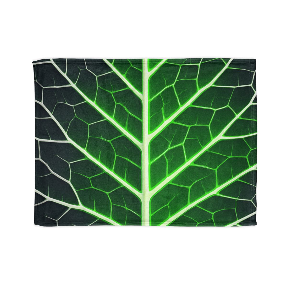Fractaled Leaf Vein Web designer printed blankets