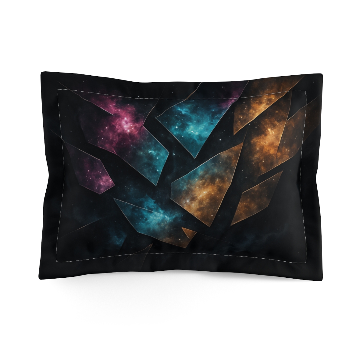 Fractured Nebula Mosaic unique shape pillows