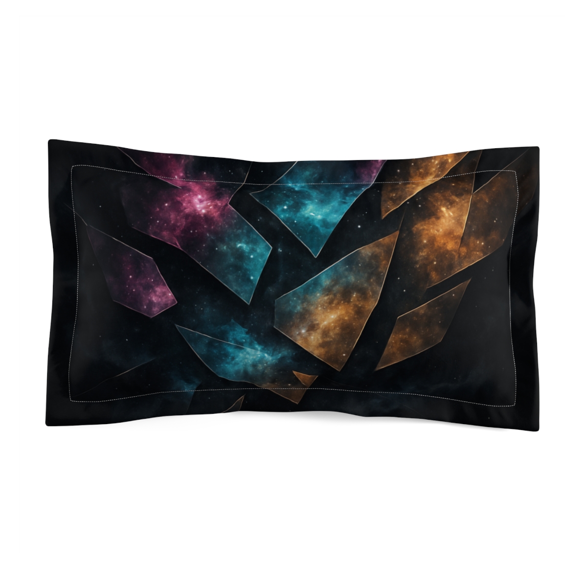Fractured Nebula Mosaic unique shape pillows