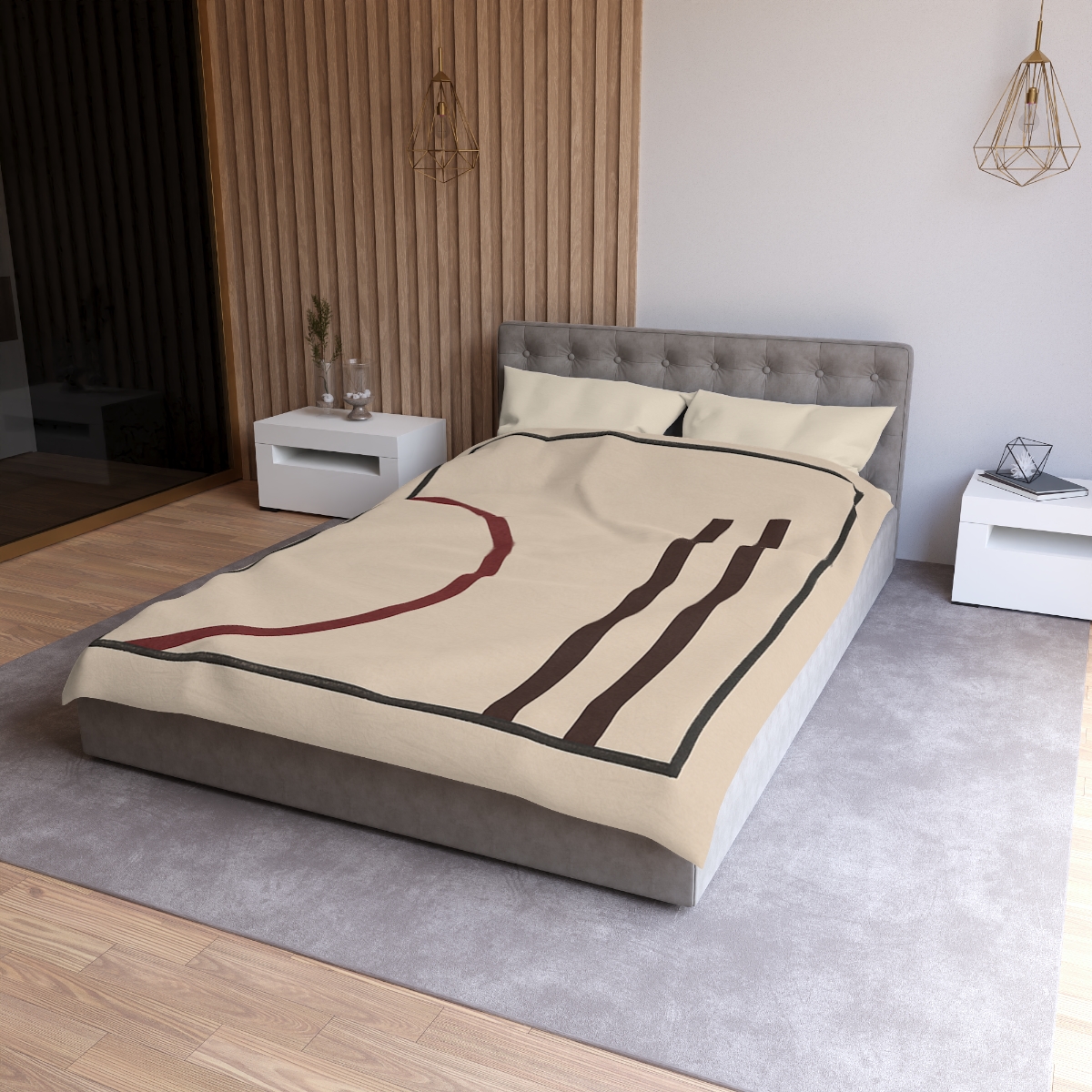 Framed Arc And Twin Columns soft comforter duvets