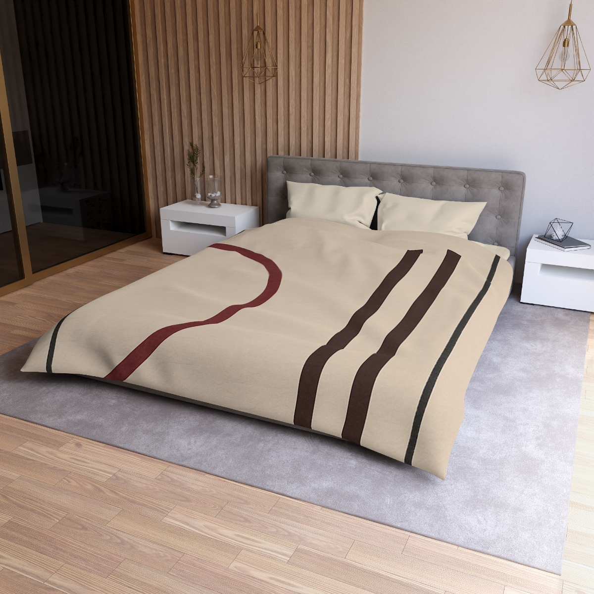 Framed Arc And Twin Columns soft comforter duvets