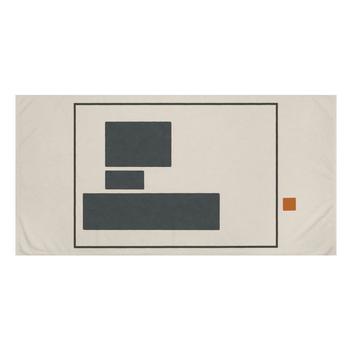 Framed Gap With Three Blocks trendy hand towels