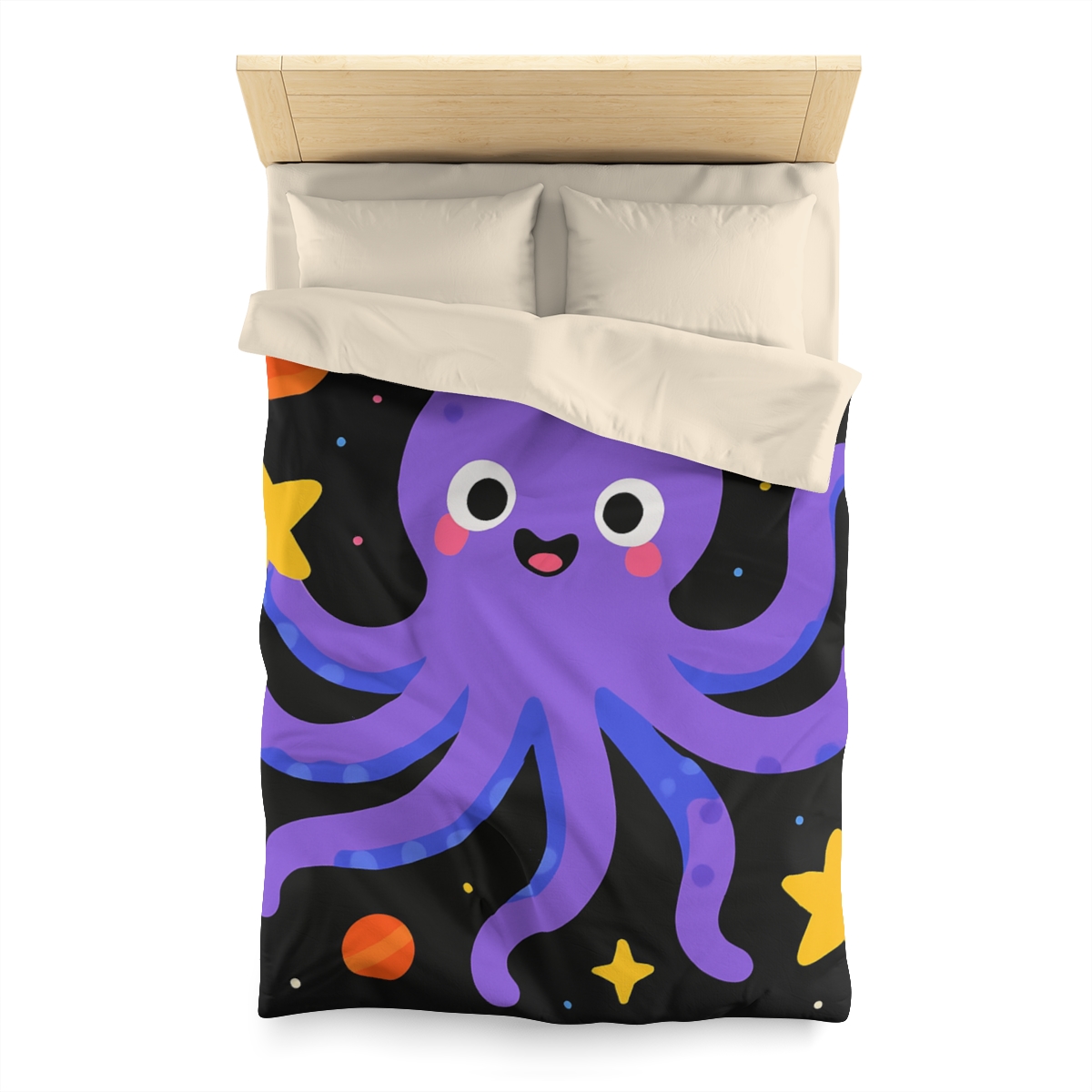 Friendly Space Octopus unique patterned duvets