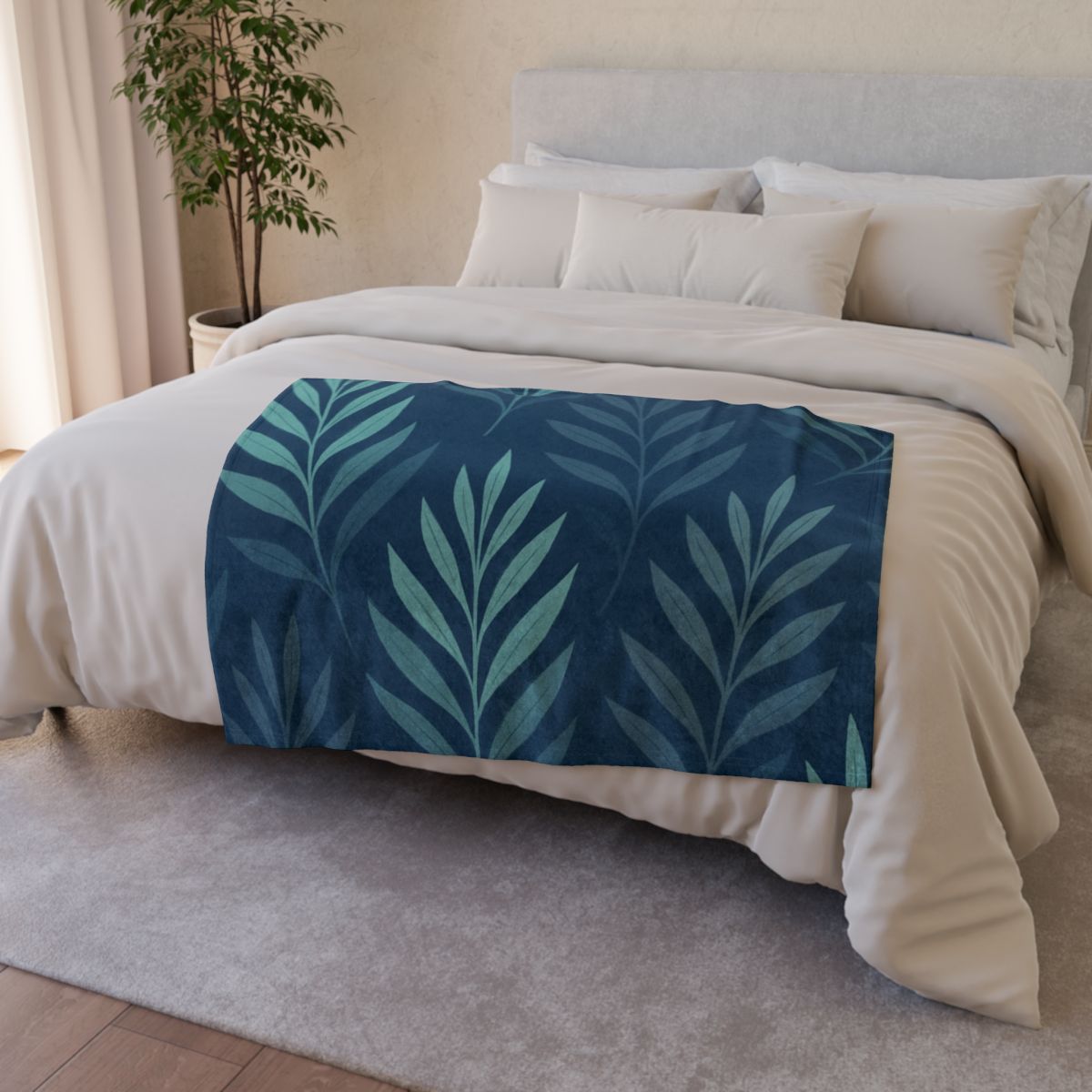 Frond Echo Rhythm trendy patterned blankets