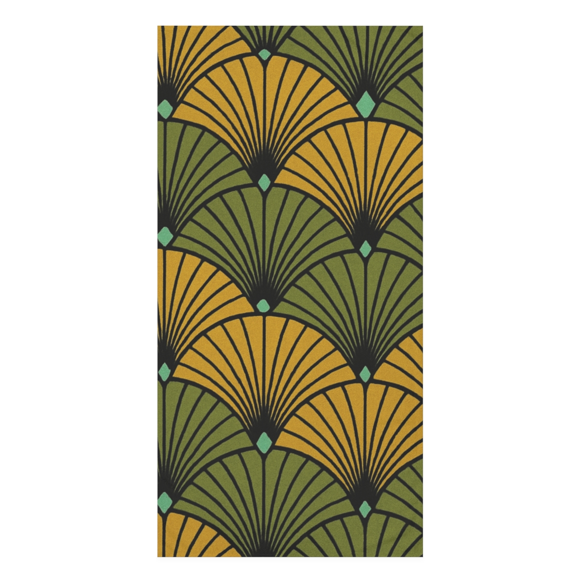 Frond Fan Tessellation comfortable face towels