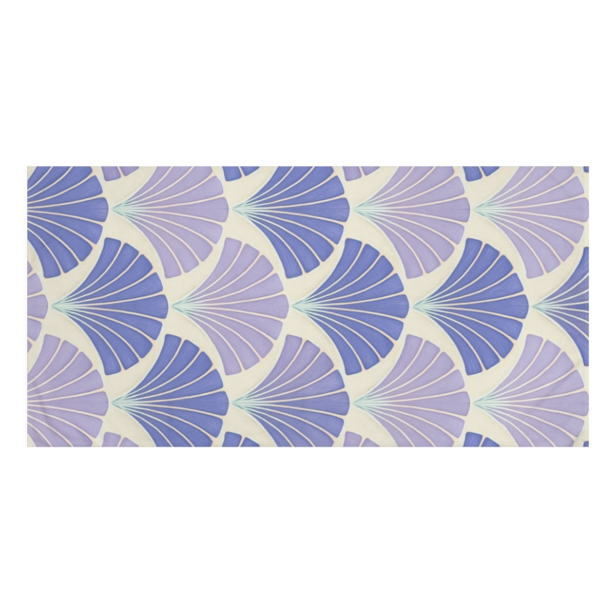 Frond Fan Tessellation designer printed towels