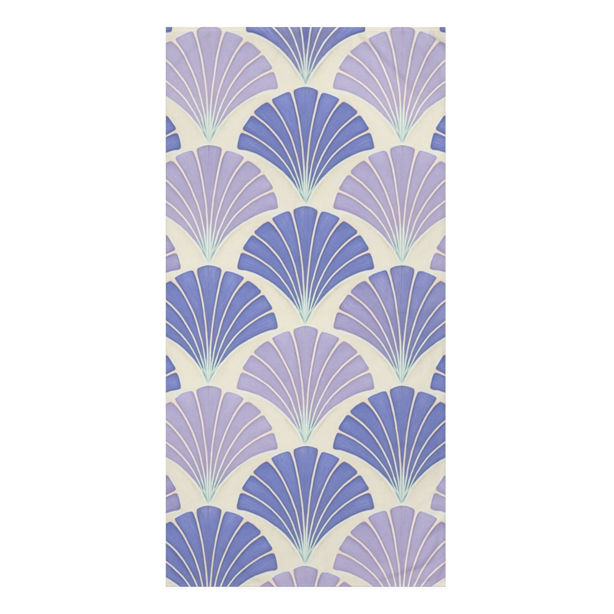 Frond Fan Tessellation designer printed towels