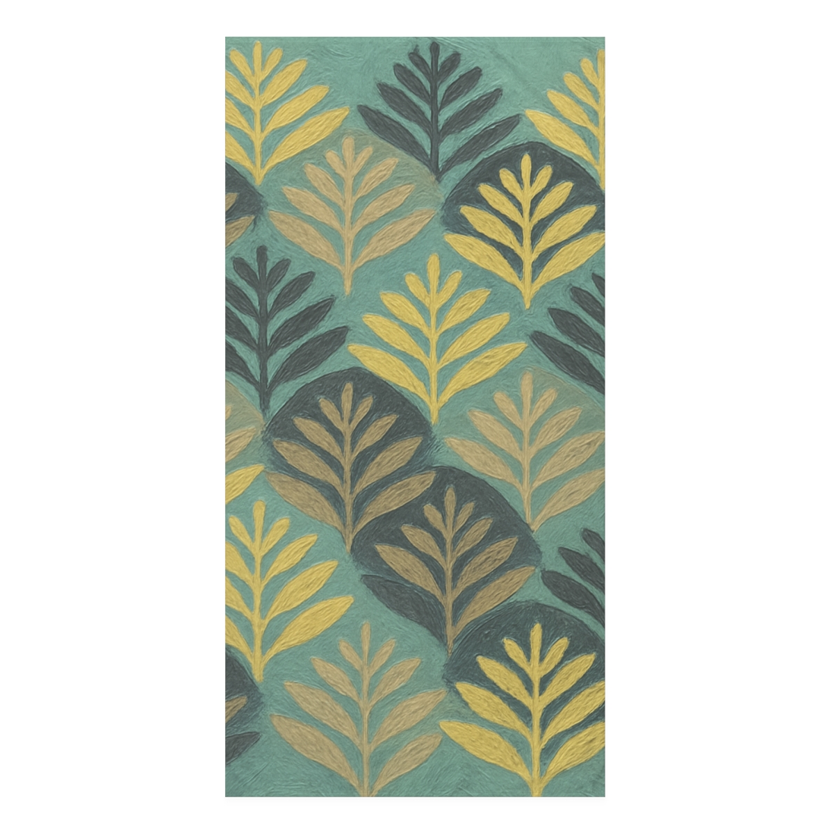 Frond Geometry Panorama custom towels