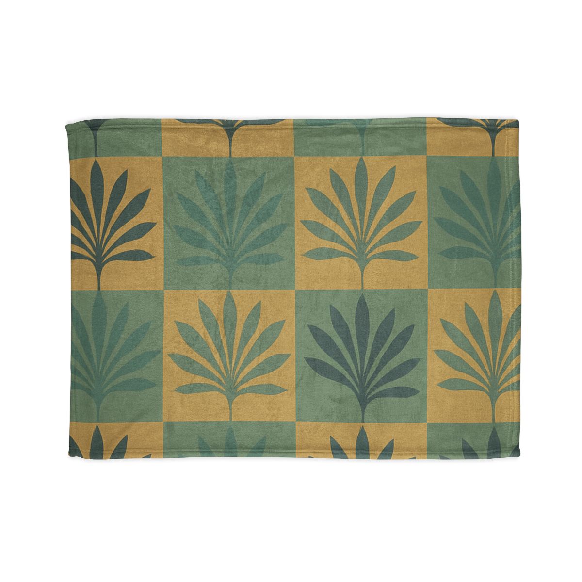 Frond Grid Harmony designer printed blankets