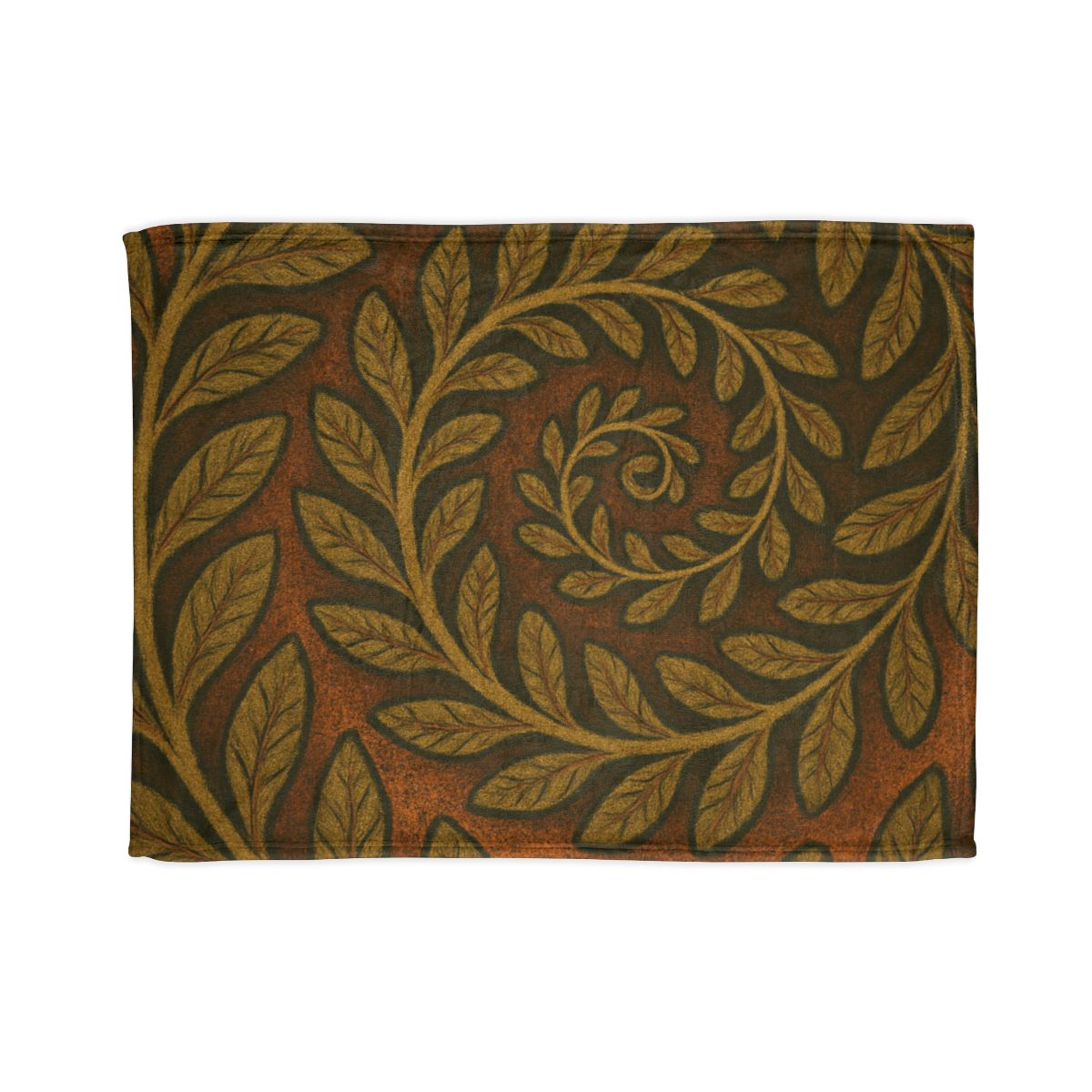 Frond Spiral Weave designer printed blankets