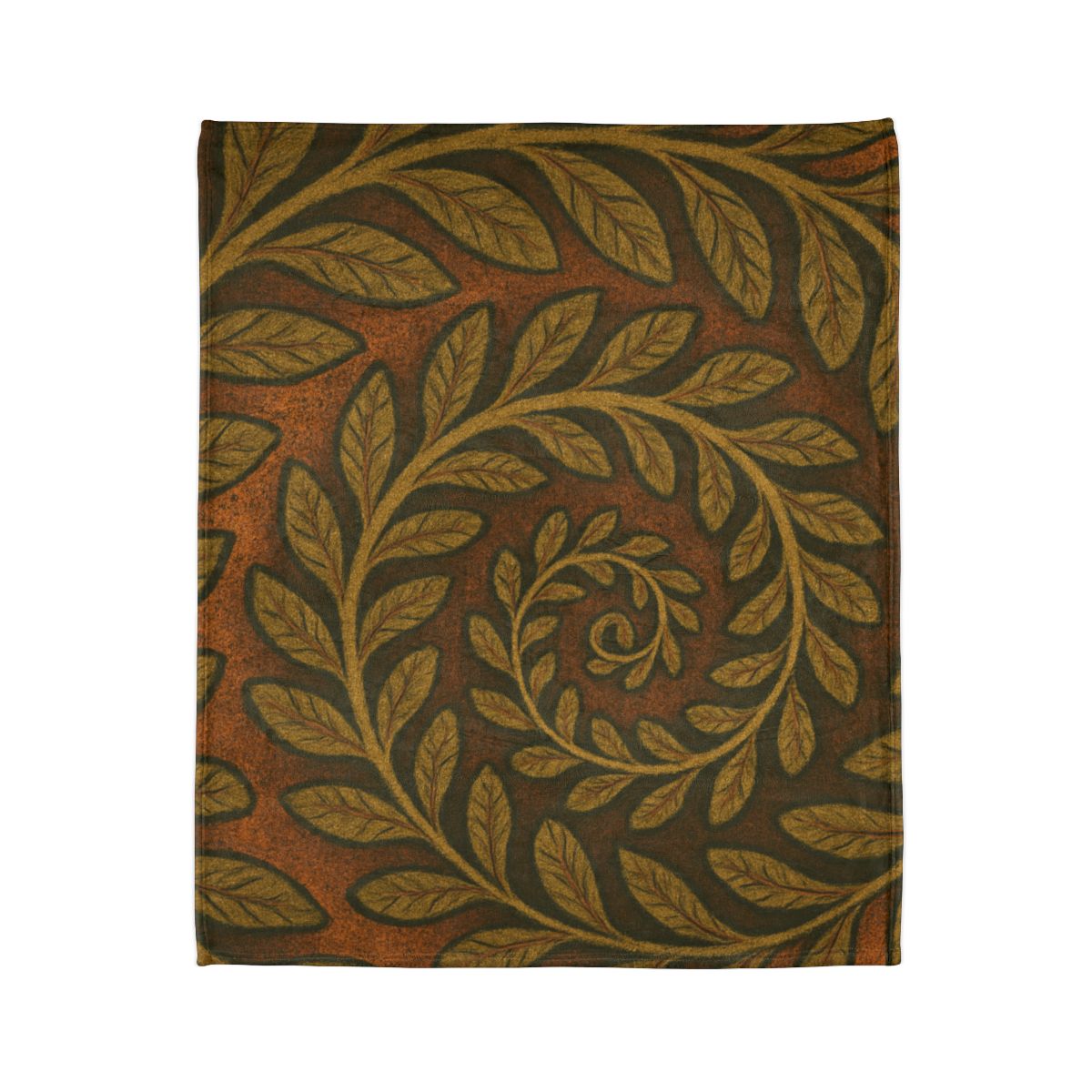 Frond Spiral Weave designer printed blankets