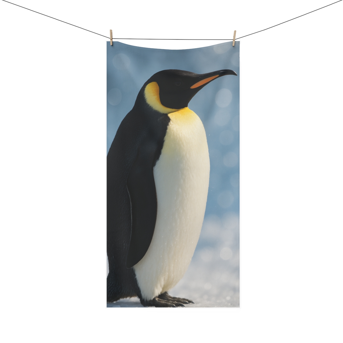 Frost Bloom Emperor Penguin soft cotton towels