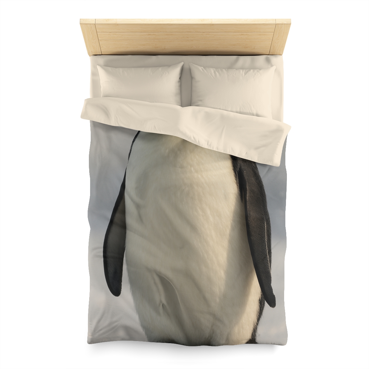 Frost Halo Emperor Penguin soft comforter duvets