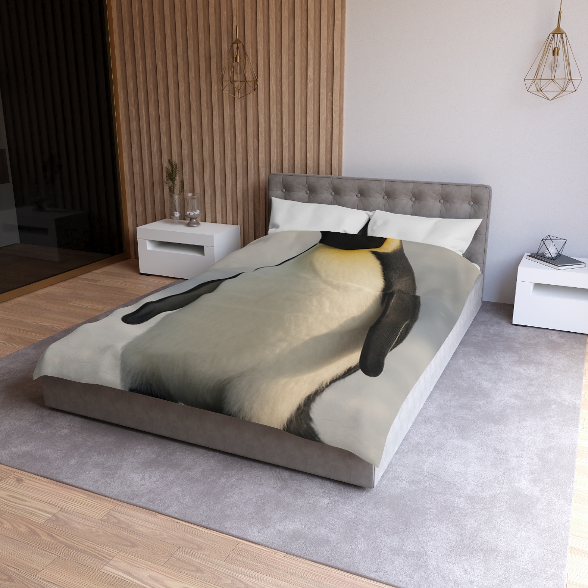 Frost Halo Emperor Penguin soft comforter duvets