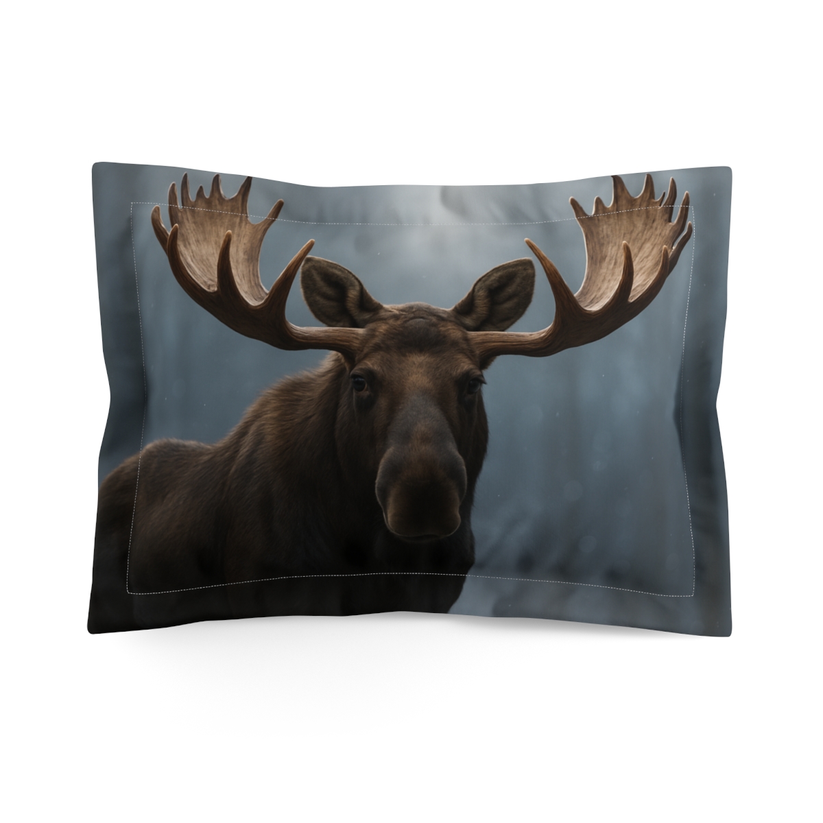 Frost Horizon Moose unique shape pillows