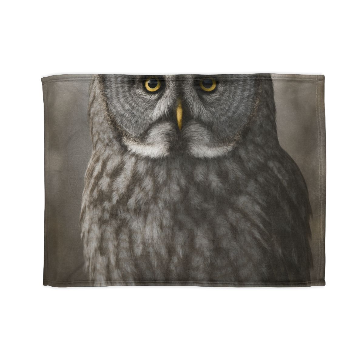 Frost Note Great Gray Owl stylish throw blankets