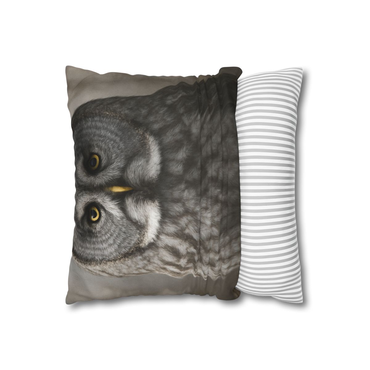 Frost Note Great Gray Owl personalized pillow covers
