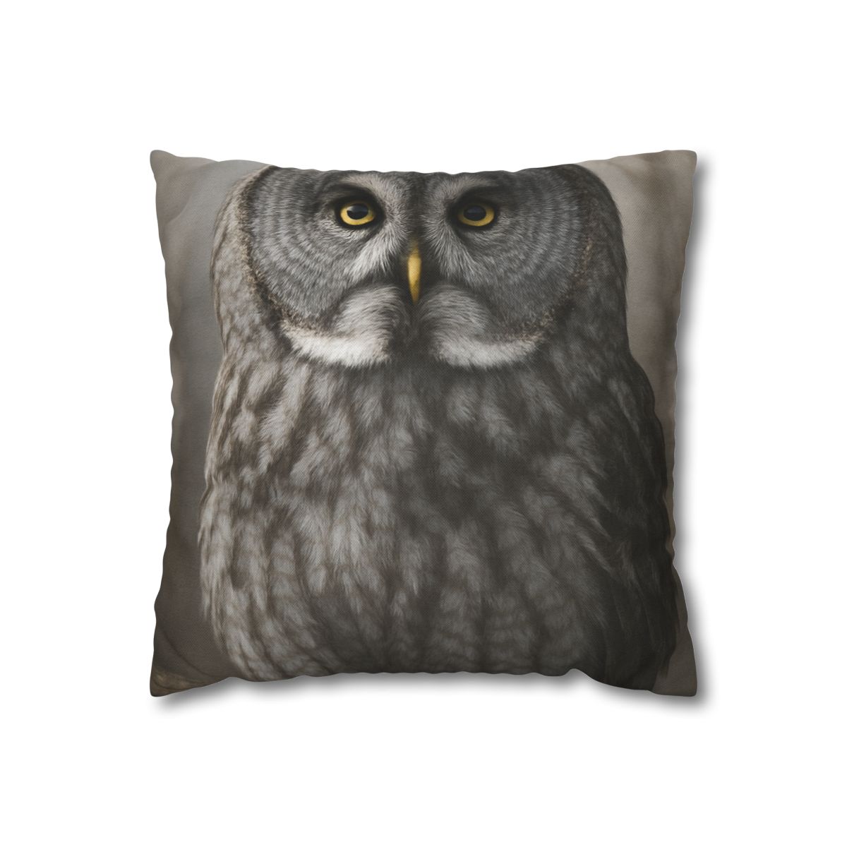 Frost Note Great Gray Owl personalized pillow covers
