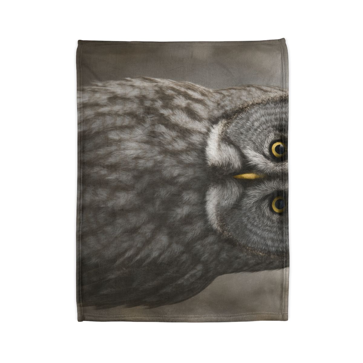 Frost Note Great Gray Owl stylish throw blankets